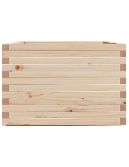 Fioriera da Giardino 70x70x49,5 cm in Legno Massello di Pino