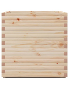 Fioriera da Giardino 70x70x72 cm in Legno Massello di Pino 2