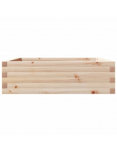 Fioriera da Giardino 80x80x23 cm in Legno Massello di Pino