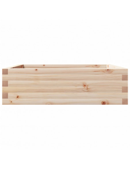 Fioriera da Giardino 80x80x23 cm in Legno Massello di Pino