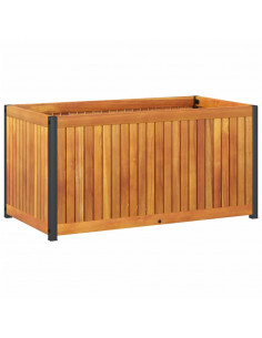 Fioriera da Giardino 85x45x44 cm in Legno Acacia e Acciaio