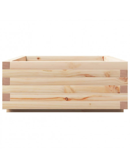 Fioriera da Giardino 90x60x26,5 cm in Legno Massello di Pino