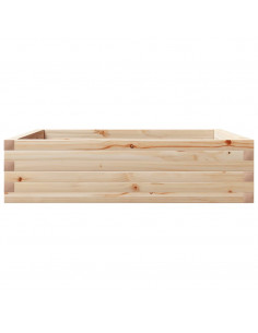 Fioriera da Giardino 90x90x23 cm in Legno Massello di Pino