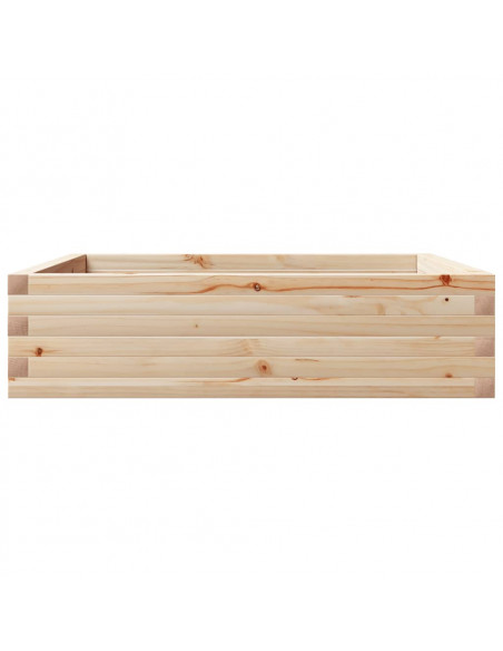 Fioriera da Giardino 90x90x23 cm in Legno Massello di Pino