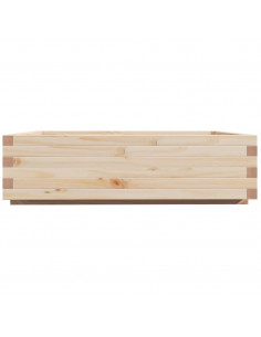 Fioriera da Giardino 90x90x26,5 cm in Legno Massello di Pino 2