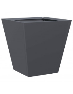 Fioriera da Giardino Antracite 30x30x30 cm in Acciaio