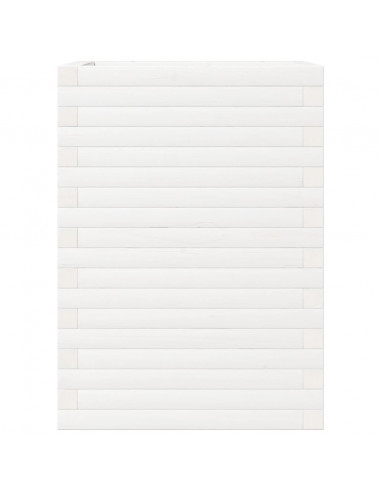 Fioriera da Giardino Bianca 50x50x68,5cm Legno Massello di Pino
