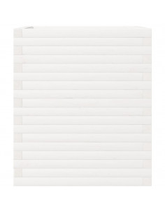 Fioriera da Giardino Bianca 60x60x68,5 m Legno Massello di Pino