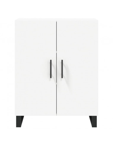 Credenza Bianca 69,5x34x180 cm in Legno Multistrato