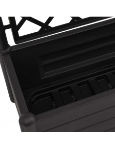 Fioriera da Giardino con Graticcio 100x43x142 cm PP Antracite 2