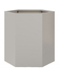 Fioriera da Giardino Esagono 46x40x45 cm in Acciaio 2