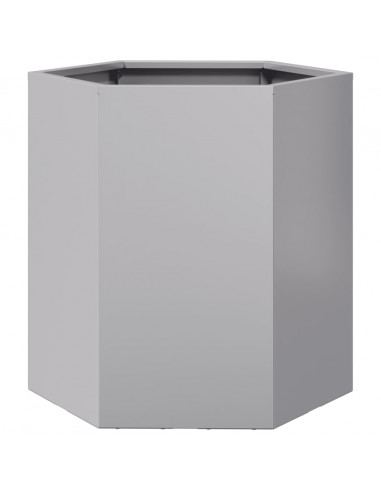 Fioriera da Giardino Esagono 46x40x45 cm in Acciaio Zincato