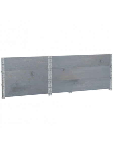 Fioriera da Giardino Grigia 120x80 cm Legno Massello di Pino