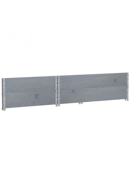 Fioriera da Giardino Grigia 120x80 cm Legno Massello di Pino