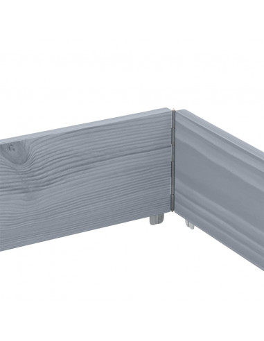 Fioriera da Giardino Grigia 150x100 cm Legno Massello di Pino