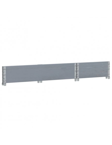 Fioriera da Giardino Grigia 40x40x78 cm Legno Massello di Pino