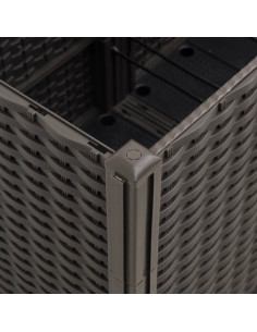 Fioriera da Giardino Marrone 160x40x53 cm in PP 2