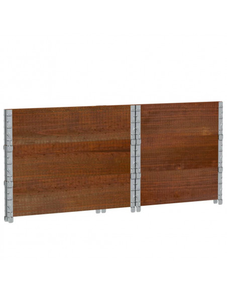 Fioriera da Giardino Marrone 80x60 cm Legno Massello di Pino