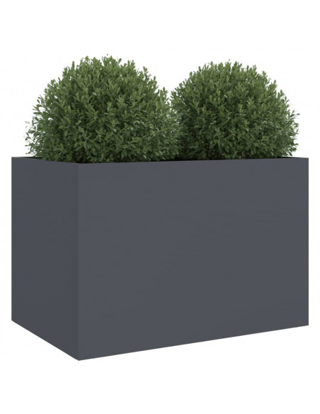 Fioriera Antracite 62x40x39 cm in Acciaio Laminato a Freddo