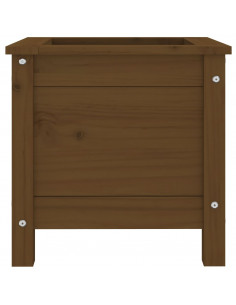 Fioriera da Giardino Miele 40x40x39 cm Legno Massello di Pino 2