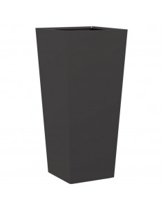 Fioriera da Giardino Nera 35x35x75 cm in Acciaio 2