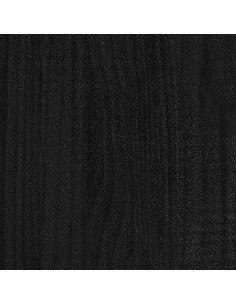 Fioriera da Giardino Nera 40x40x70 cm in Legno Massello di Pino