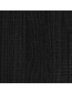 Fioriera da Giardino Nera 50x50x70 cm Legno Massello di Pino 2