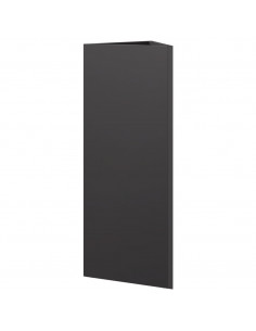 Fioriera da Giardino Nera Triangolare 30x26x75 cm in Acciaio 2