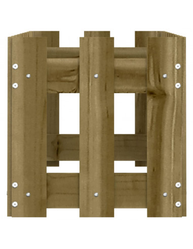 Fioriera da Giardino Recinzione 100x30x30 cm in Pino Impregnato
