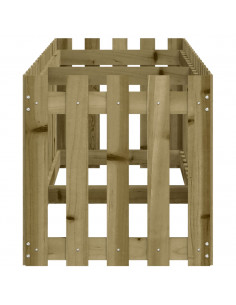 Fioriera da Giardino Recinzione 200x50x50cm Pino Impregnato