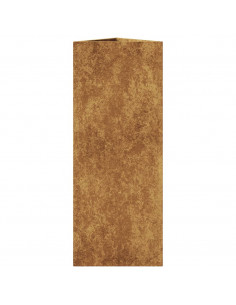 Fioriera da Giardino Triangolare 30x26x75 cm in Acciaio Corten 2