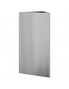 Fioriera da Giardino Triangolare 40x34,5x70 cm Acciaio Zincato