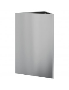 Fioriera da Giardino Triangolare 50x43x75 cm Acciaio Zincato