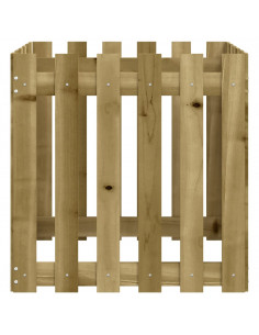 Fioriera Giardino a Recinzione 60x60x60 cm in Pino Impregnato