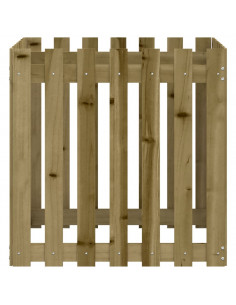 Fioriera Giardino a Recinzione 70x70x70 cm in Pino Impregnato