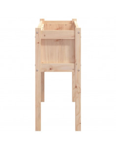 Fioriera Giardino con Gambe 110x31x70 cm Legno Massello Pino 2