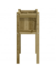 Fioriera Giardino con Gambe 70x31x70 cm Legno Pino Impregnato