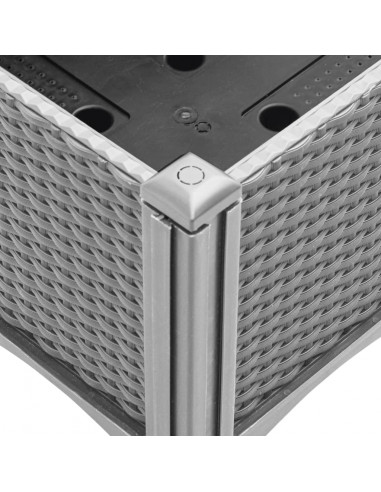 Fioriera Giardino con Traliccio Grigio Chiaro 120x40x142 cm PP