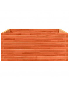 Fioriera Giardino Marrone Cera 110x110x46cm Legno Massello Pino 2