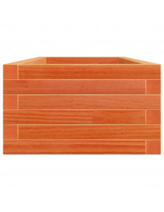 Fioriera Giardino Marrone Cera 110x40x23 cm Legno Massello Pino 2