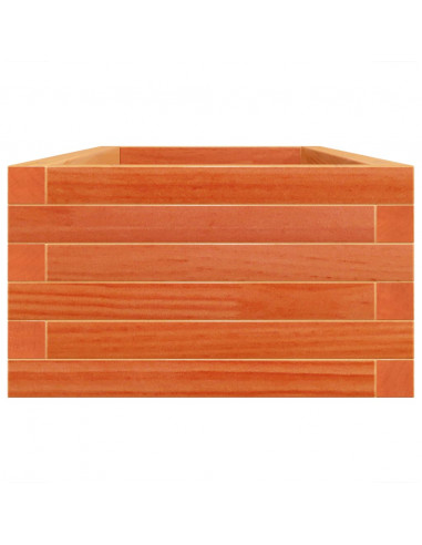 Fioriera Giardino Marrone Cera 110x40x23 cm Legno Massello Pino