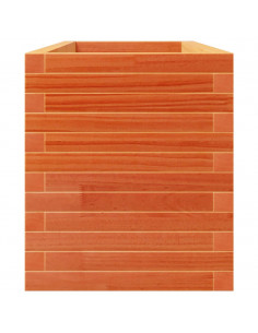 Fioriera Giardino Marrone Cera 110x40x49,5 Legno Massello Pino