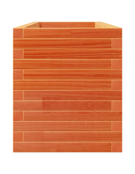 Fioriera Giardino Marrone Cera 110x40x49,5 Legno Massello Pino