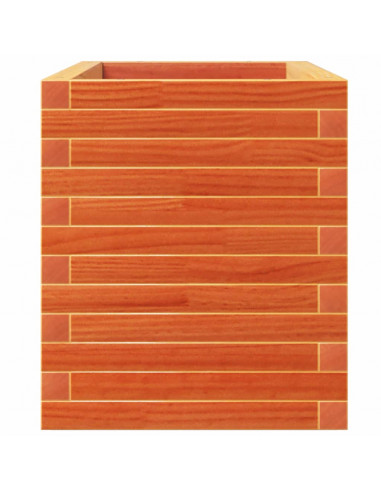 Fioriera Giardino Marrone Cera 110x40x49,5 Legno Massello Pino