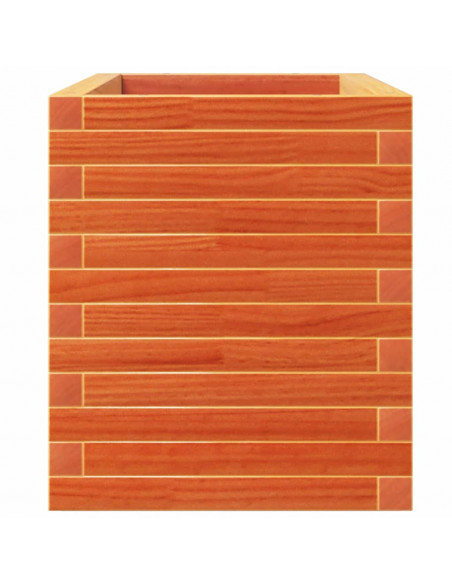 Fioriera Giardino Marrone Cera 110x40x49,5 Legno Massello Pino