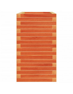 Fioriera Giardino Marrone Cera 110x40x72 cm Legno Massello Pino