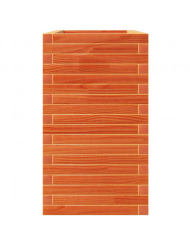 Fioriera Giardino Marrone Cera 110x40x72,5 Legno Massello Pino