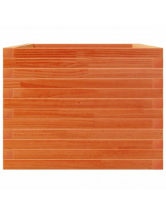 Fioriera Giardino Marrone Cera 110x60x46 cm Legno Massello Pino 2