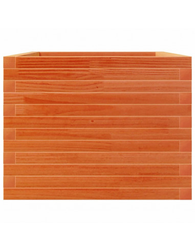 Fioriera Giardino Marrone Cera 110x60x46 cm Legno Massello Pino