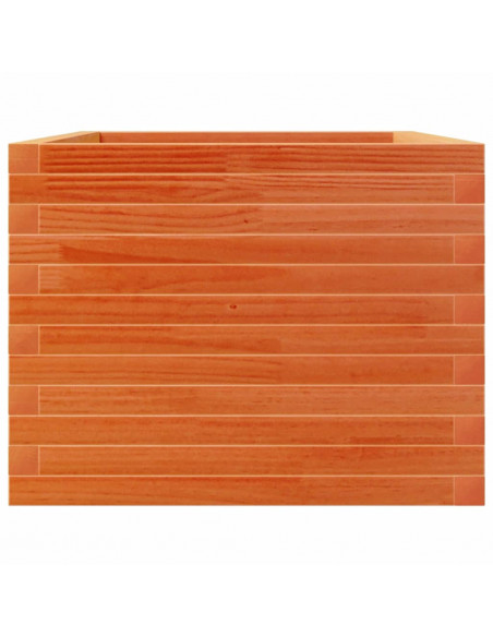 Fioriera Giardino Marrone Cera 110x60x46 cm Legno Massello Pino